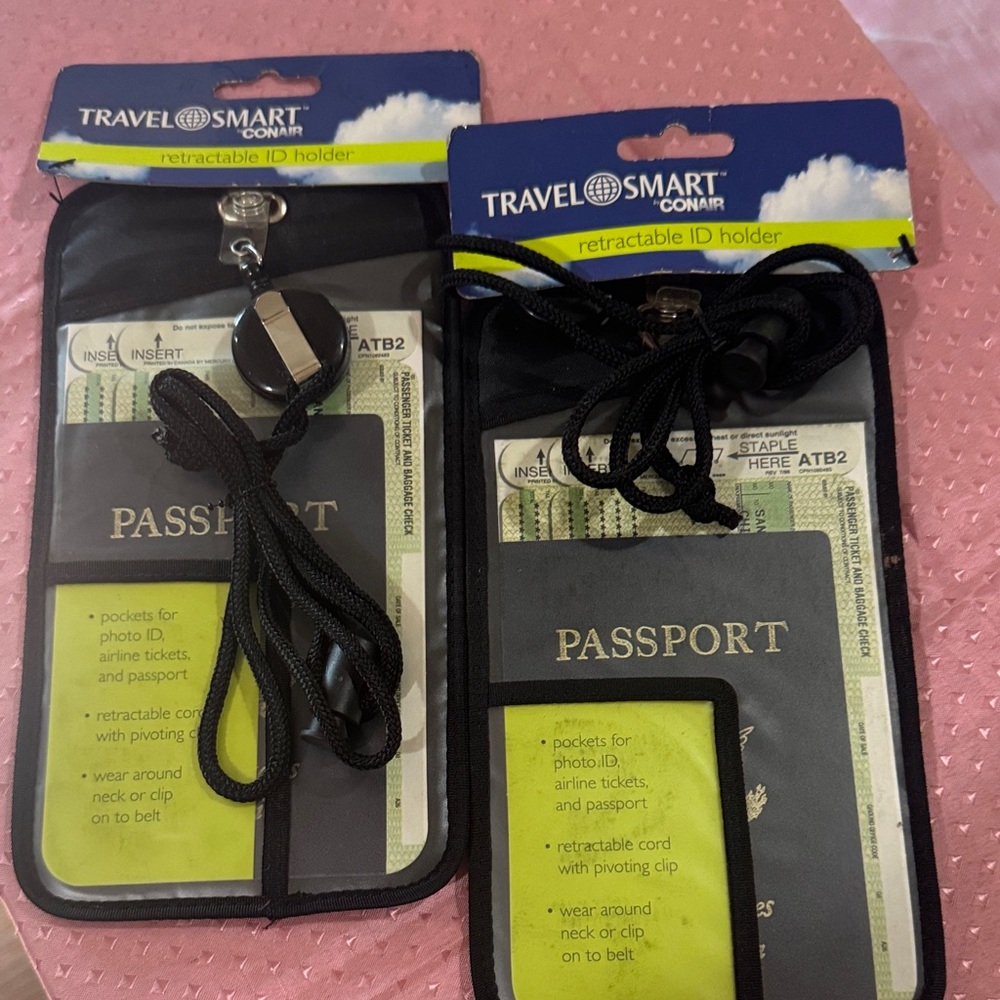 Travel Smart by Black Retractable ID Holder